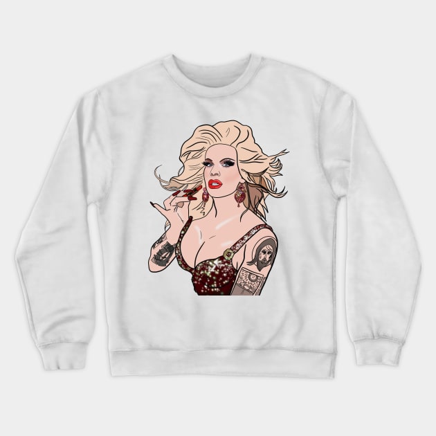 Katya Zamolodchikova Crewneck Sweatshirt by SturgesC